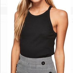 NWT Miss Selfridge-90s Ribbed Top (black)